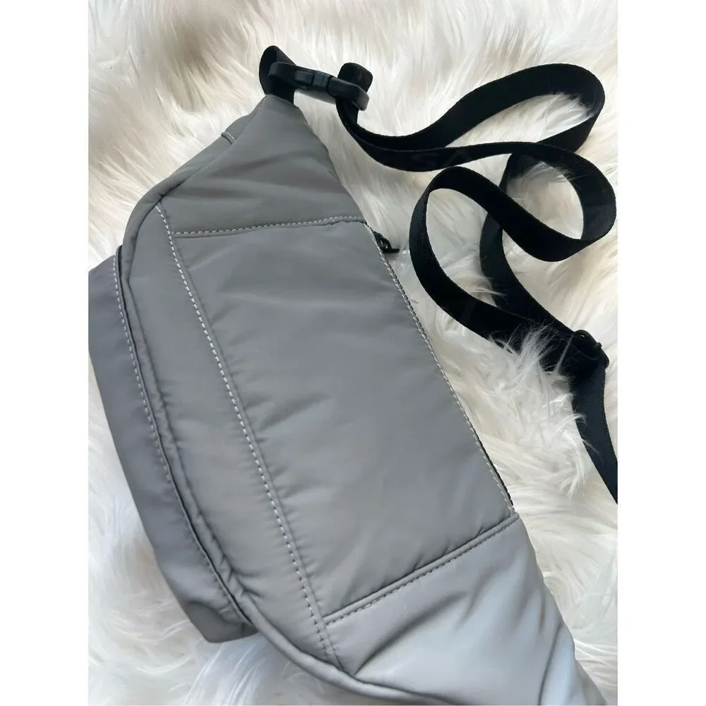 Victoria’s Secret belt bag/fanny pack, grey color reflective adjustable straps N